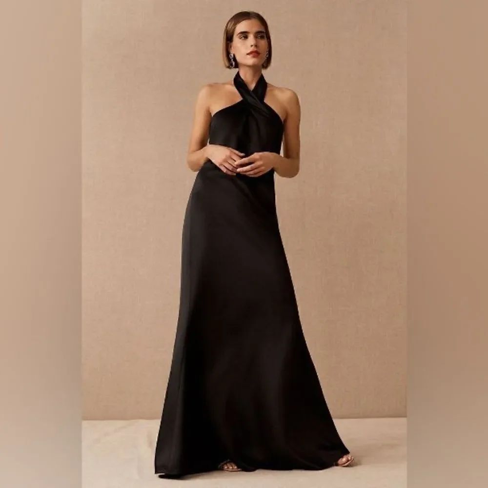 BHLDN Ruby Twist Satin Charmeuse Dress 8